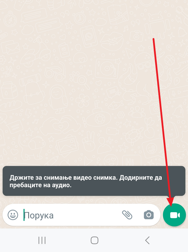 Kako Slati Video Poruke Preko Whatsappa